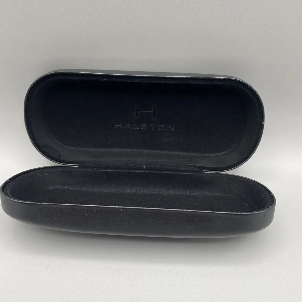 Halston Hard Clamshell Sunglasses Case Black